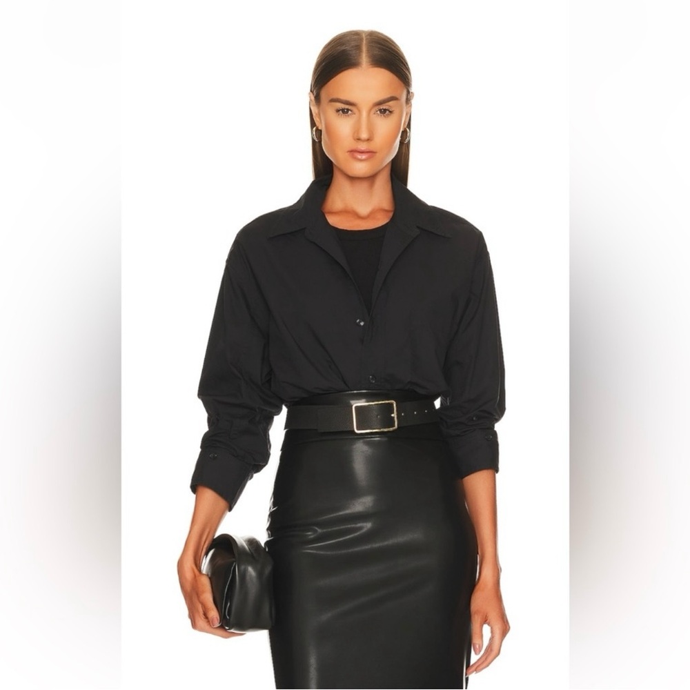 Citizens Of Humanity Black Button-Down Shirt